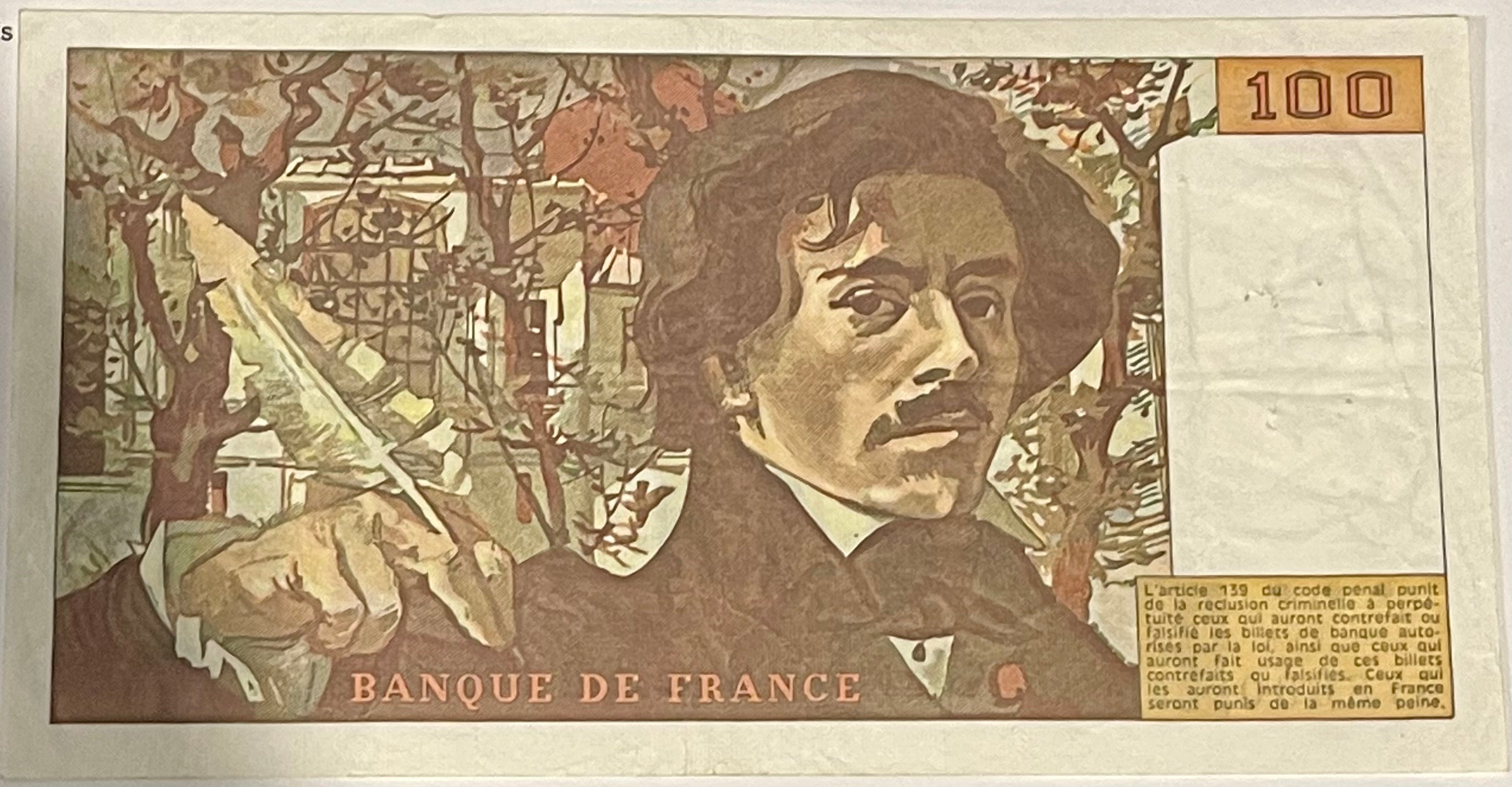 France 1979 100 Francs P-154 Used World Banknote